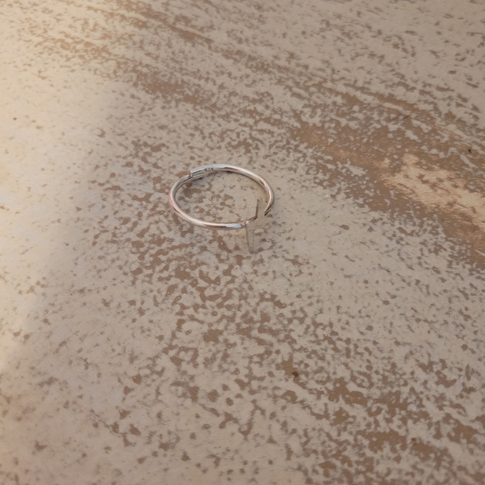 Lightning Bolt Silver Ring - image 3